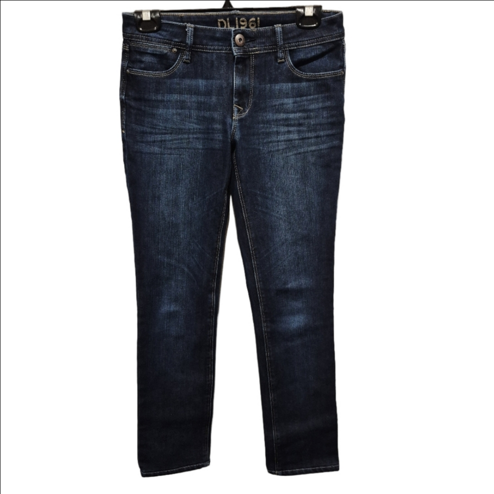 DL1961 Grace High Rise Straight Dark Wash Jeans